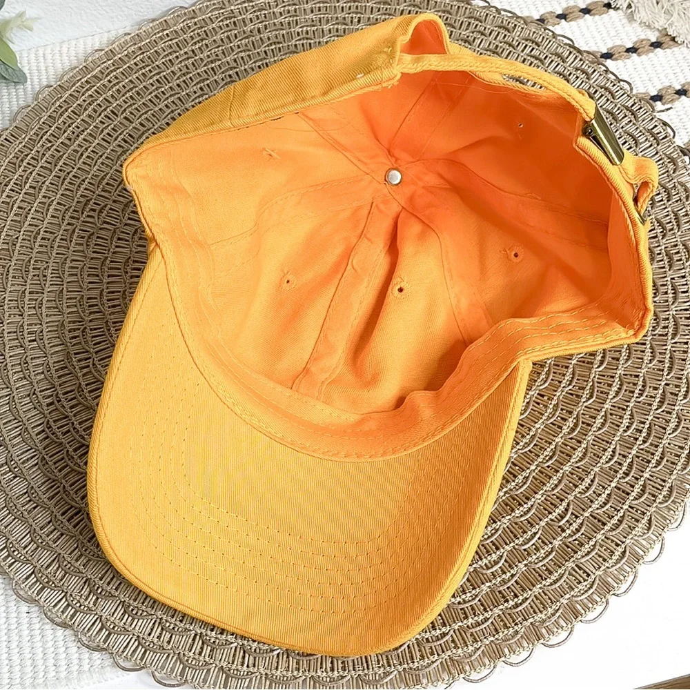 Amazon | Yellow Dad Hat Baseball Cap Adjustable Cotton Strapback
